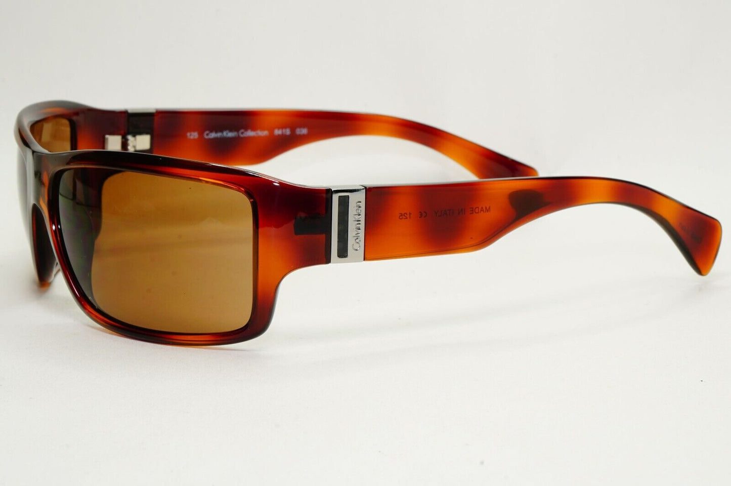 Calvin Klein Sunglasses 2005 Vintage Brown Tortoise Wrap 841S 036 121124