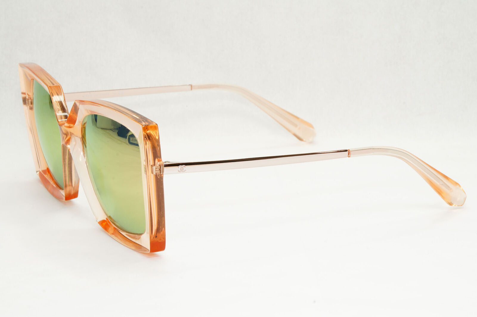 Chanel Sunglasses Pink Mirror Polarized Square Transparent 6051 c.1649/E0 151223