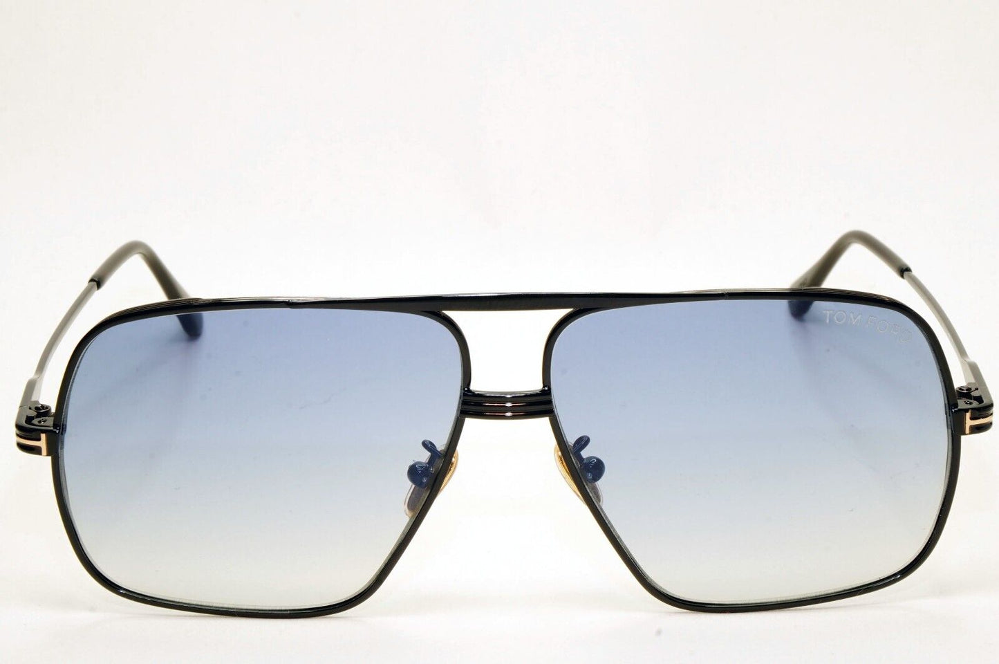 Tom Ford Sunglasses Frankie Black Blue Gradient Navigator FT0735 TF 735-H 01W