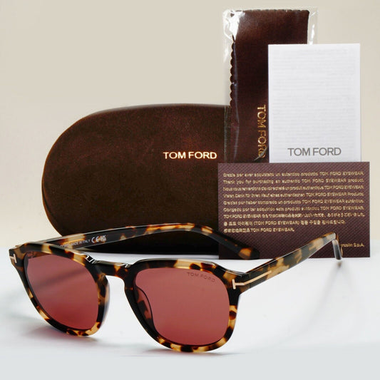 Tom Ford Sunglasses Avery Brown Tortoise Bordo Red FT0931 TF 931 56S