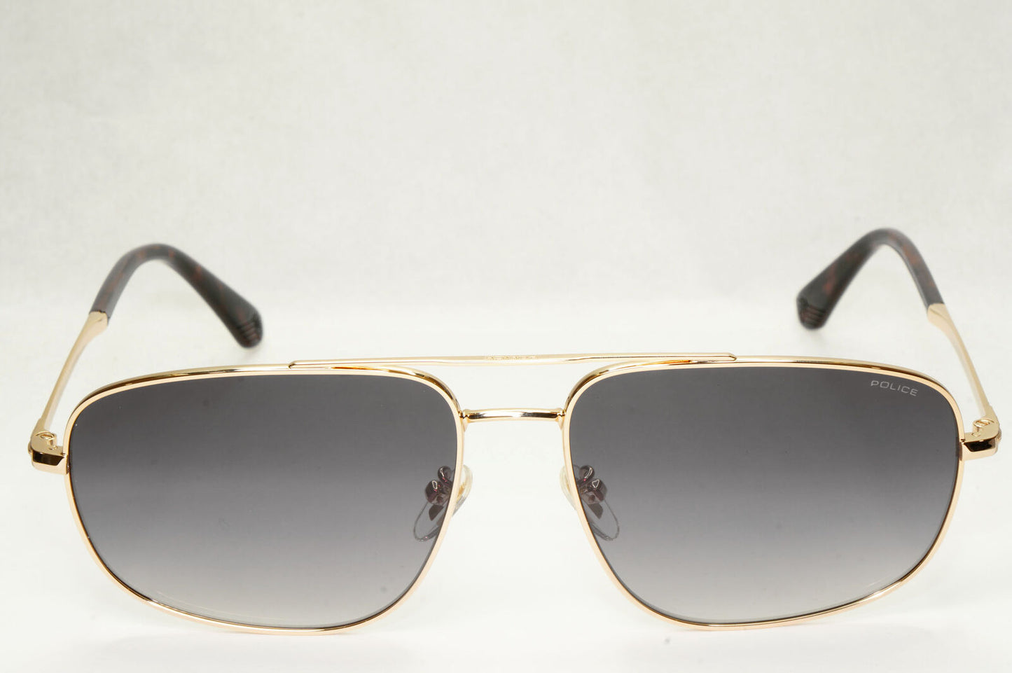 Police Sunglasses Pilot Gold Black Grey Gradient SPL E04 Roadie 2 COL 0300 61mm