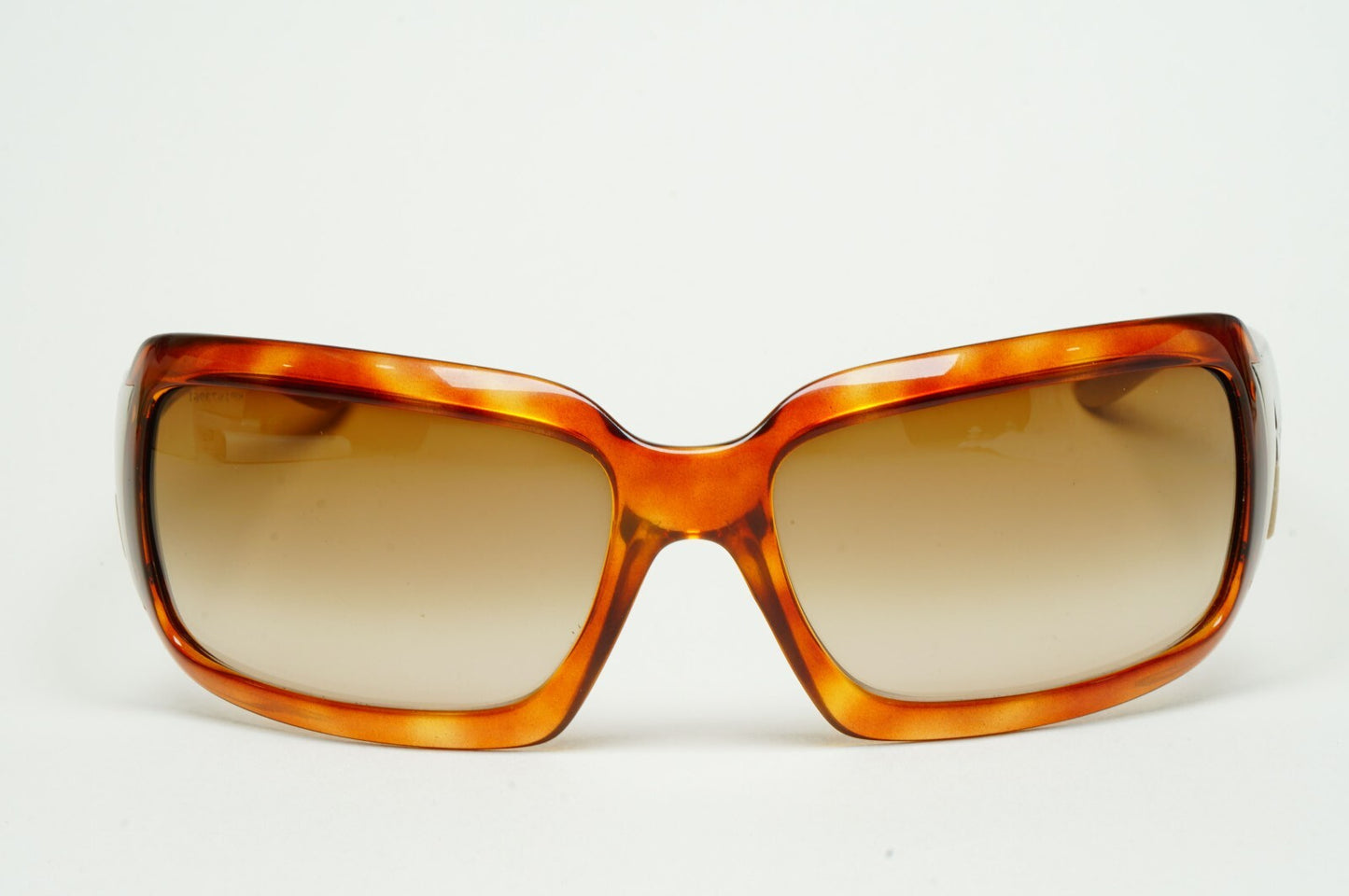 Prada Sunglasses 2006 Vintage Brown Tortoise Wrap PR01HS SPR 01H 4BW-6S1 130225