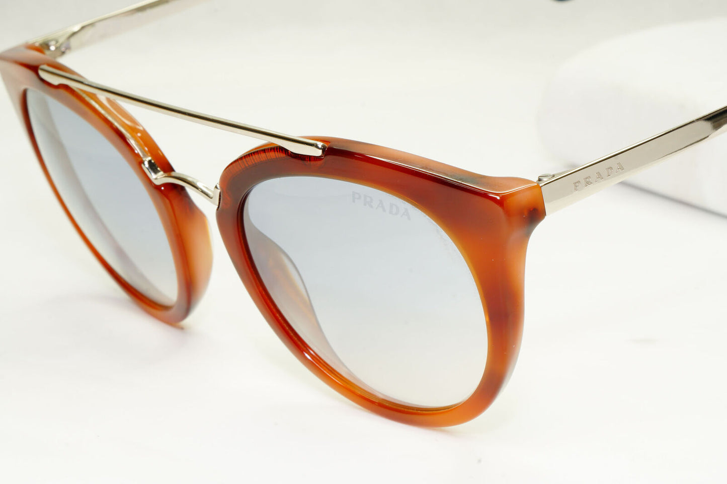 Prada Sunglasses Cinema Catwalk Brown Silver Mirror PR23SS SPR 23S USE-5R0