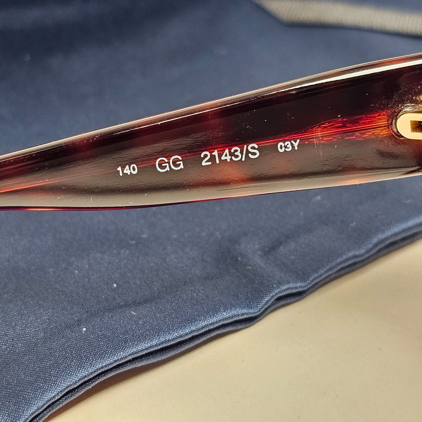 Gucci Sunglasses 1993 Vintahe Brown Gold Square Gradient GG 2143/S 03Y 200225