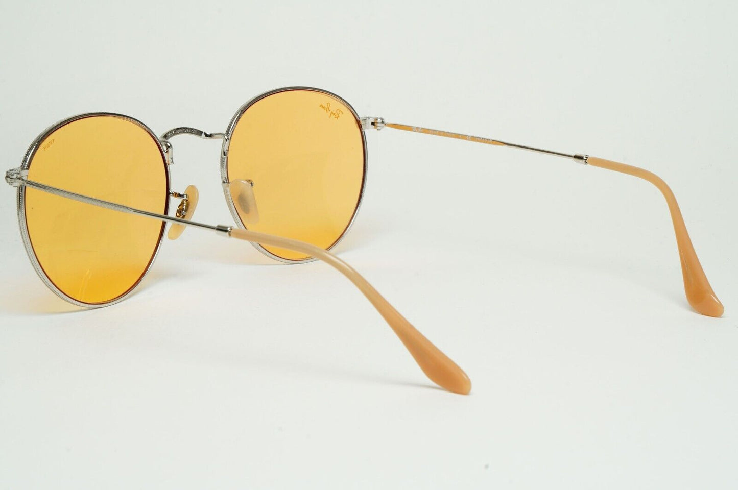 Ray-Ban Sunglasses Evolve Photochromic Silver Yellow Round Metal RB 3447 9065/V9
