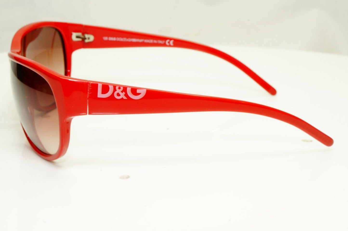 Authentic DOLCE & GABBANA Mens Womens Vintage Sunglasses Red D&G 2213 482 27467