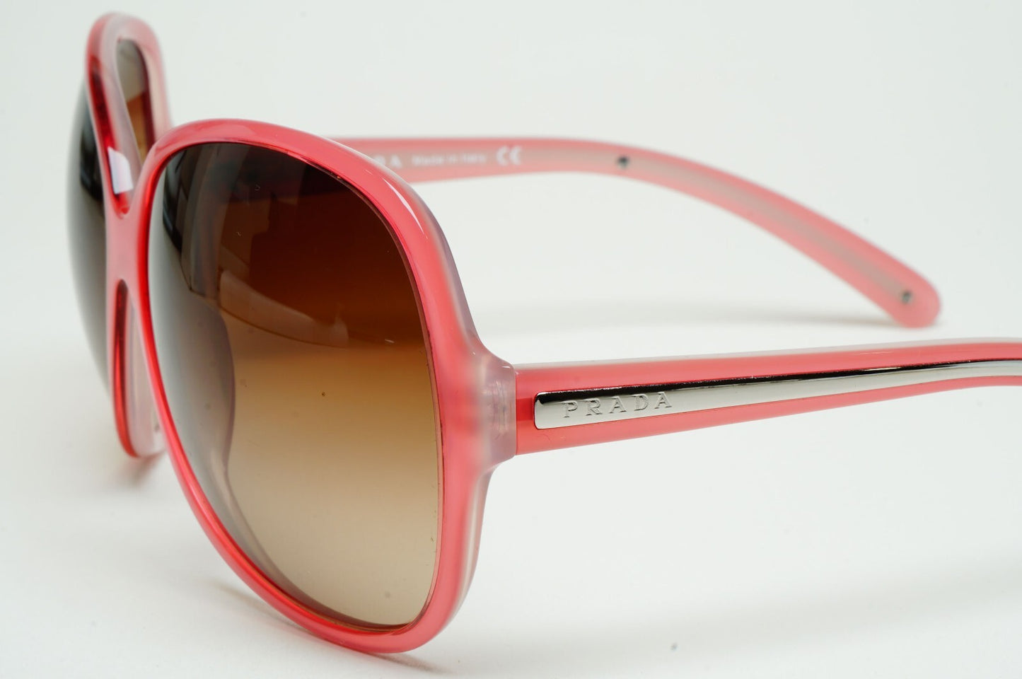 Prada Sunglasses 2006 Vintage Pink Brown Large PR19IS SPR 19I 7BW-6S1 070325