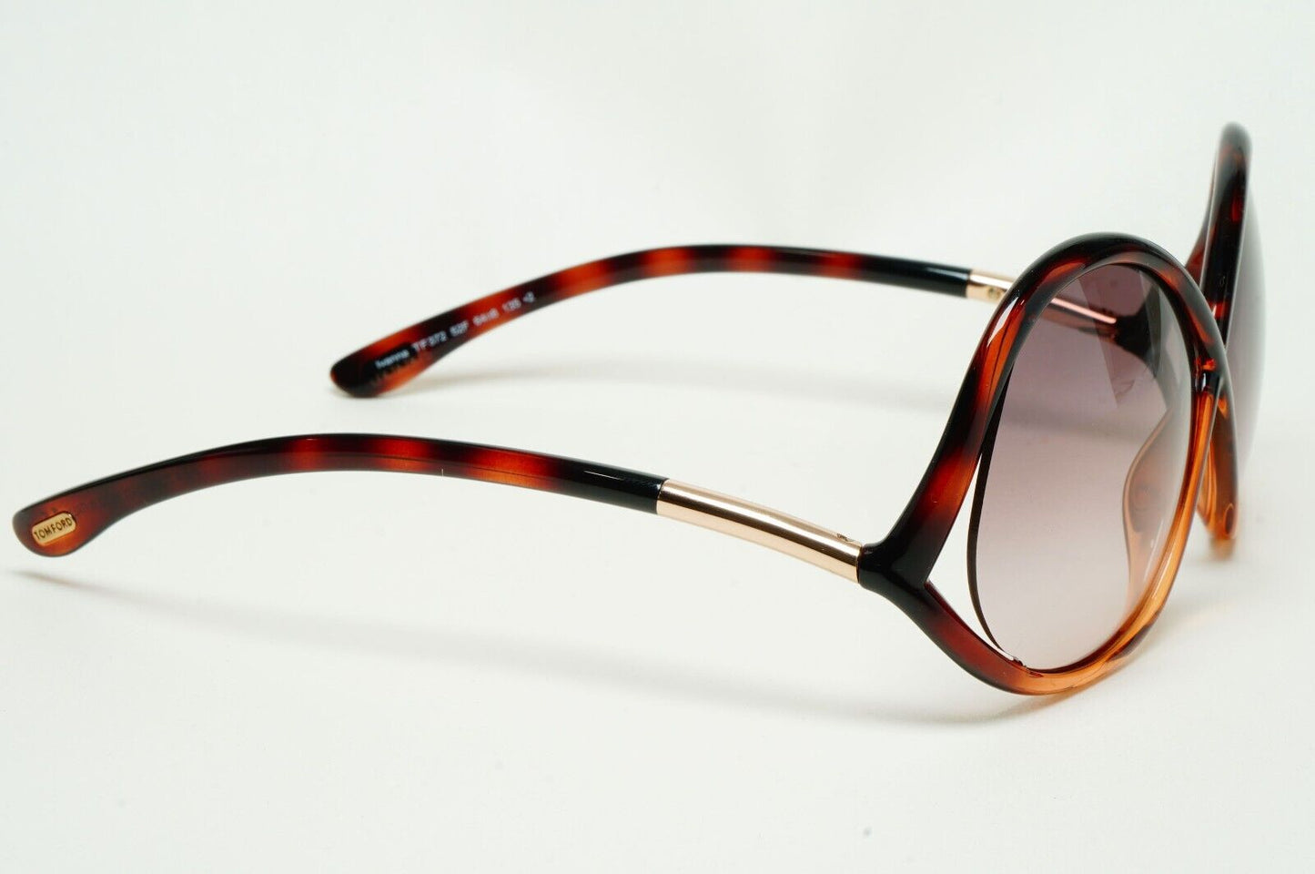 Tom Ford Sunglasses Ivanna Tortoise Brown Gradient Square FT0372 TF 372 52F