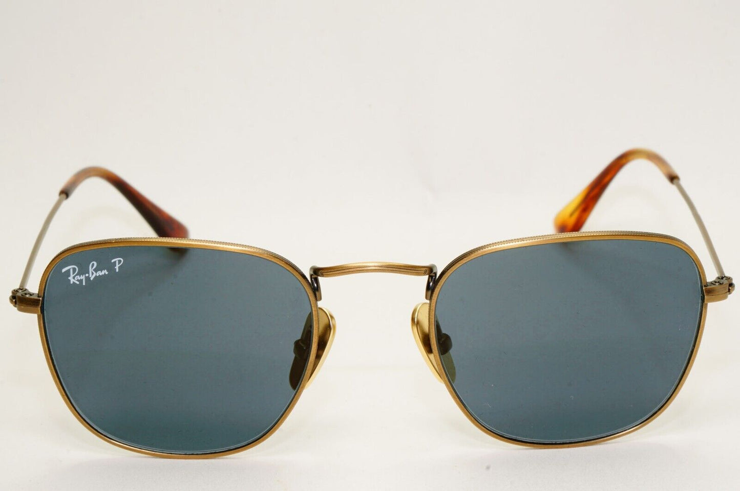 Ray-Ban Sunglasses Frank Titanium Polarised Bronze Blue RB 8157 9207/T0 48mm