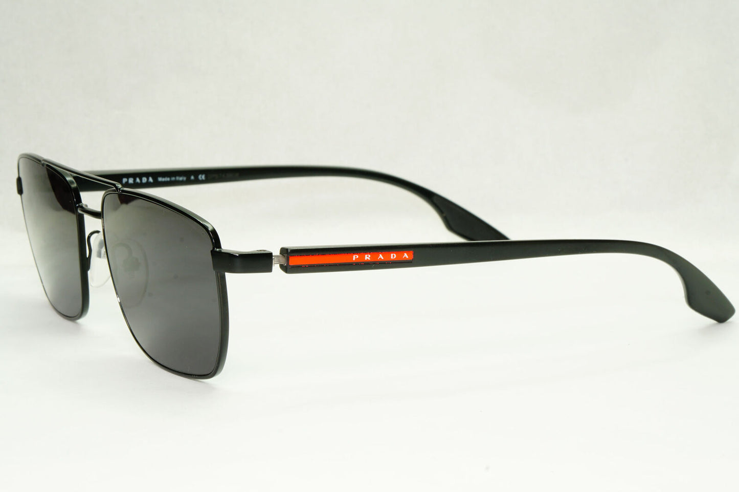 Prada Sunglasses Black Square Pilot Metal Mens PR53MV VPS 53M 1BO-1O1 55mm