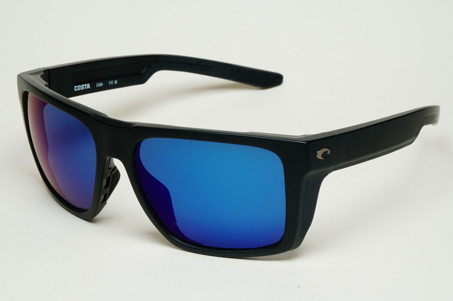Costa Del Mar Sunglasses Lido Polarized Blue 580P Mirror Black 06S9104 04 57mm