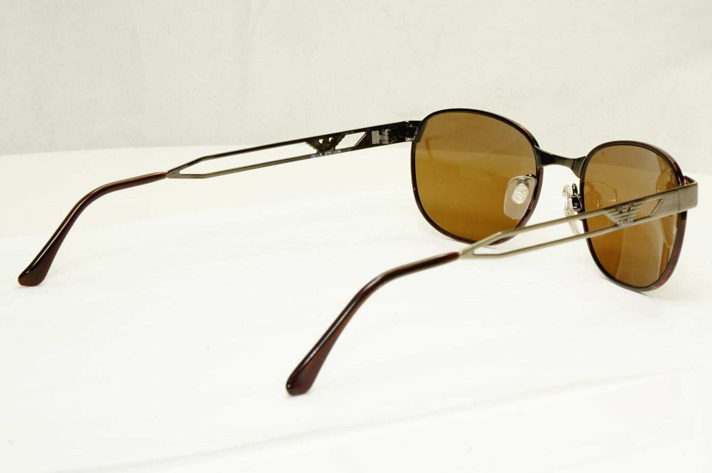 Emporio Armani 1997 Vintage Metal Sunglasses Mens Womens Silver Eagle 051 973