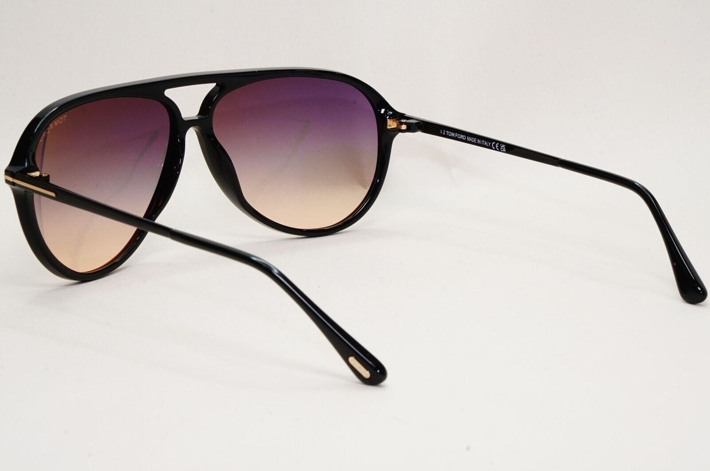 Tom Ford Sunglasses Samson Black Pilot Grey Gradient FT0909 TF 909 01B