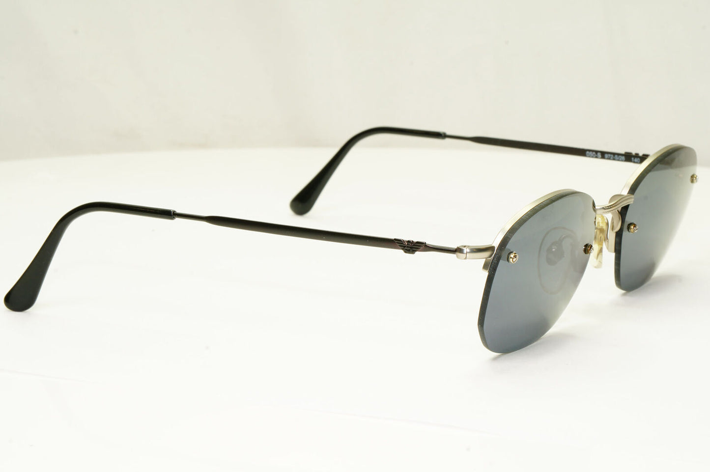 Emporio Armani 1997 Vintage Sunglasses Mens Womens Black Grey 050-S 972-S/26