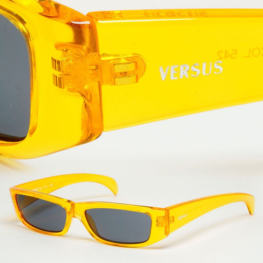 Versus Sunglasses 1996 by Gianni Versace Vintage Orange Grey MOD E80 COL 542