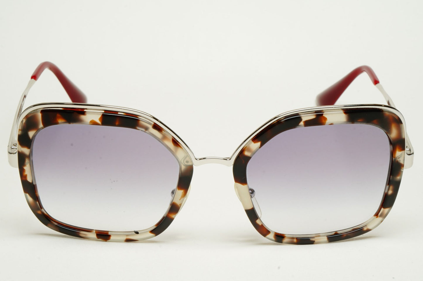 Prada Sunglasses Silver Brown Tortoise Grey Pale Violet PR57US SPR 57U UAO-409