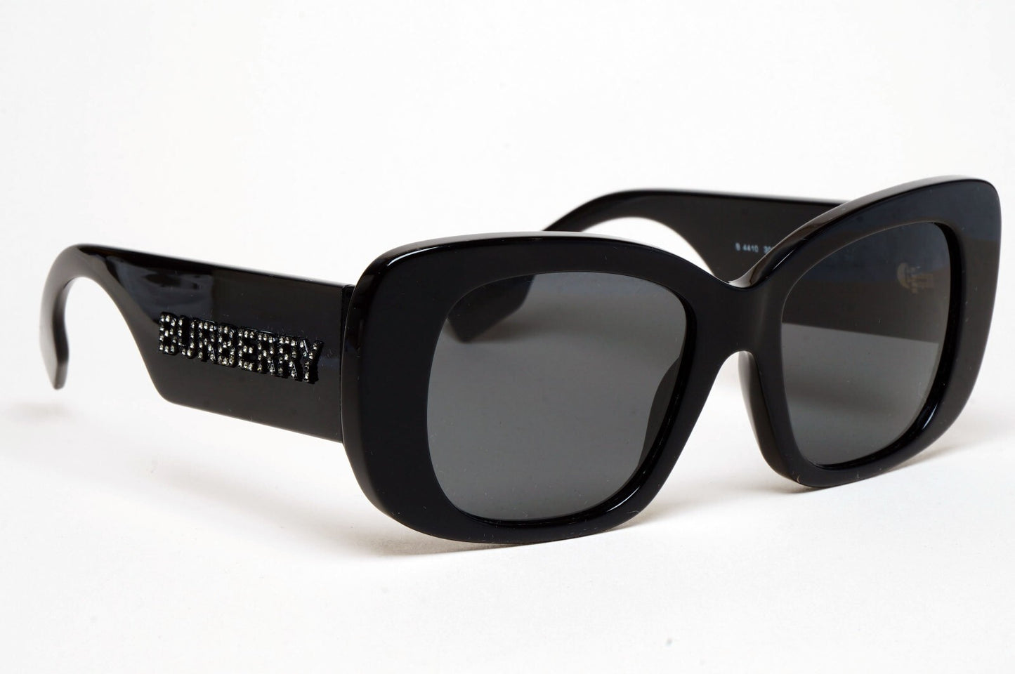 Burberry Sunglasses Black Square Diamante Letters BE 4410 3001/87 52mm