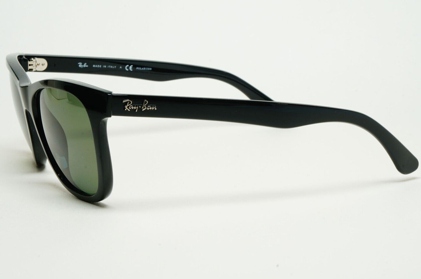 Ray-Ban Sunglasses Polarized Square Black Glossy Green G15 RB 4184 601/9A 54mm