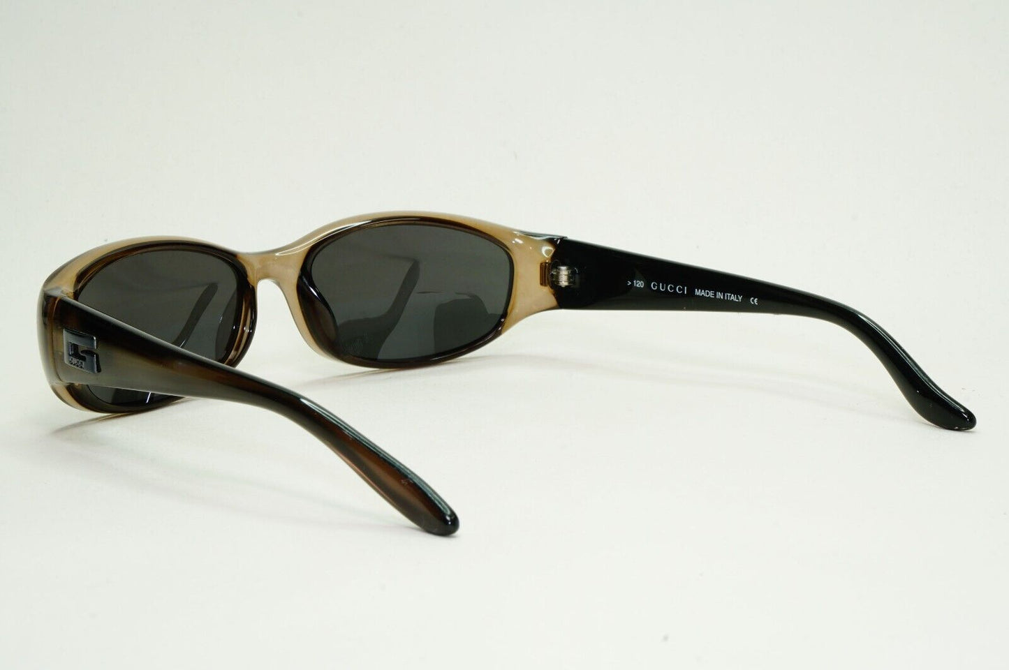 Gucci Sunglasses 1998 Vintage Olive Brown Rectangle GG 2456/S E8K 55mm 050824