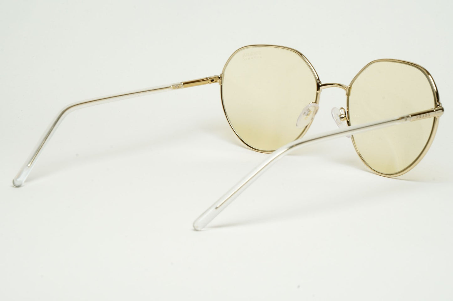 Prada Sunglasses Photochromic Gold Yellow Round PR65XS SPR 65X ZVN-01F