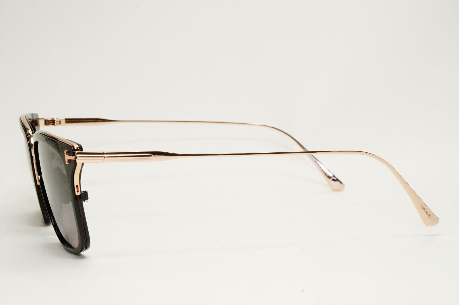 Tom Ford Sunglasses Hayden Titanium Black Gold Grey Square TF 831 01K FT0831