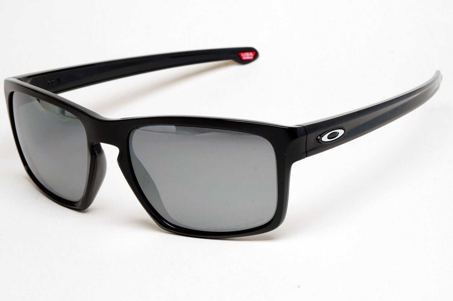 Oakley Sunglasses Polarized Sliver Black Polished Iridium Glossy OO 9262 09