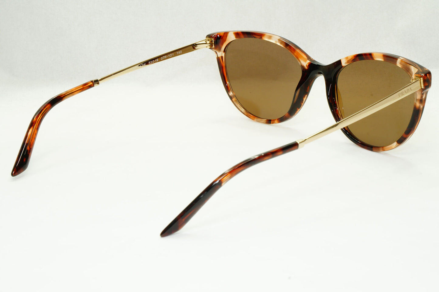 Prada Sunglasses Caramel Brown Tortoise Gold VPR 17W 07R-1O1 53mm