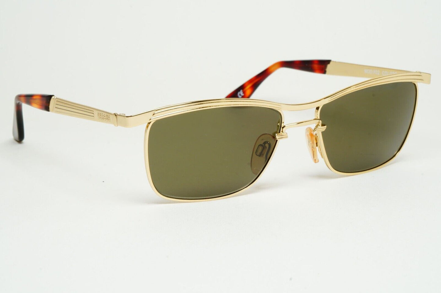 Versus Sunglasses 1996 by Gianni Versace Vintage Gold Brown MOD F02 COL 030