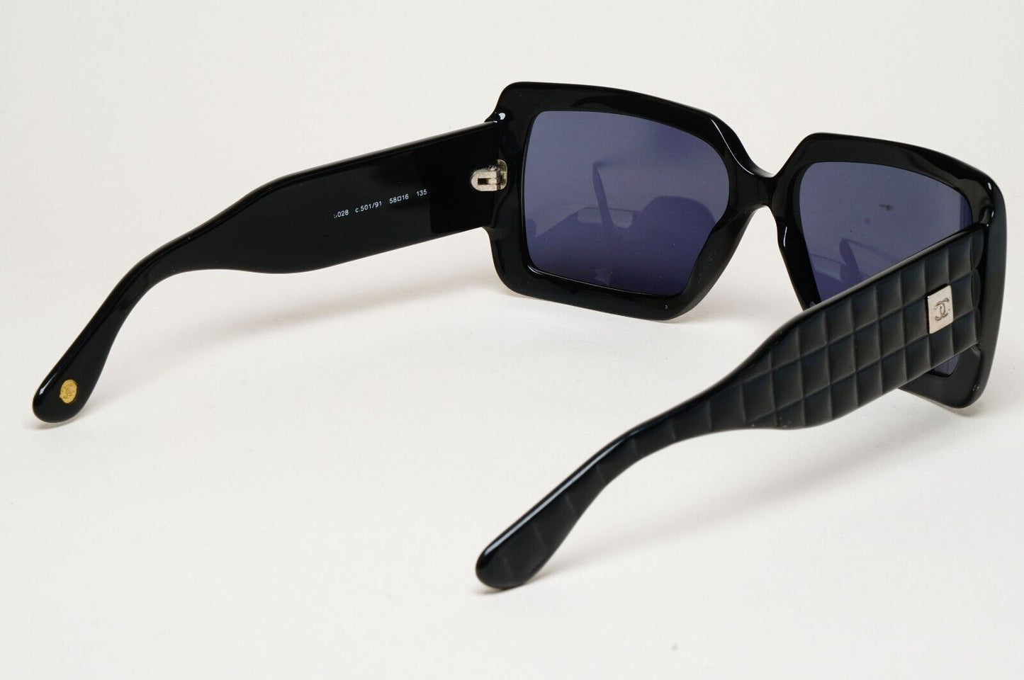 Chanel Sunglasses 2007 Vintage Square Quilted 5028 c.501/91 58mm 210125