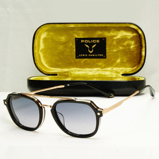 Police Sunglasses Lewis Hamilton F1 Black Gold Smoke Gradient SPL A26 COL 0300