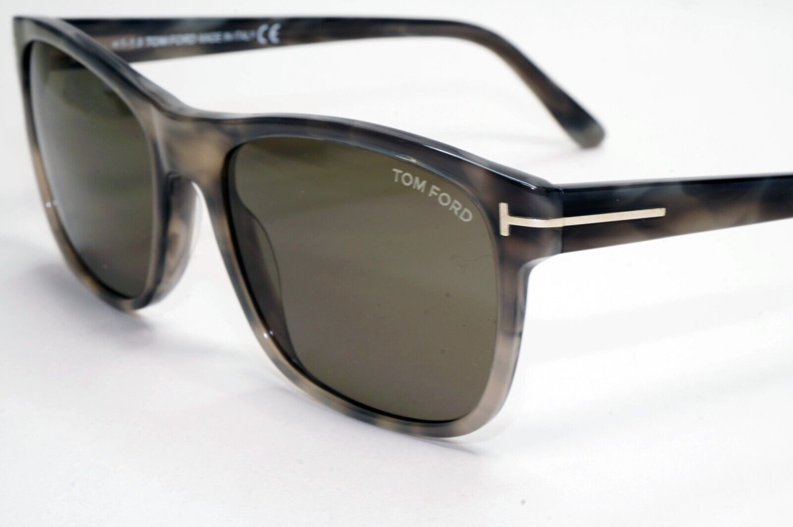 Tom Ford Sunglasses Giulio Grey Havana Green Square FT0698 TF 698 47N 59mm