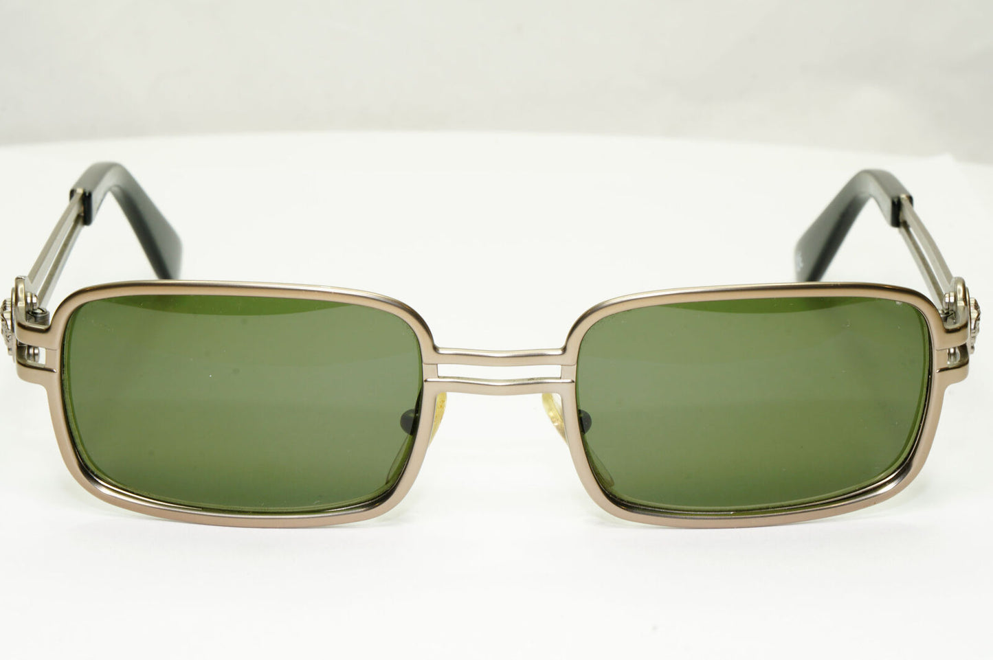 Gianni Versace 1996 Sunglasses Medusa Gunmetal Green MOD S53 COL 948 311022