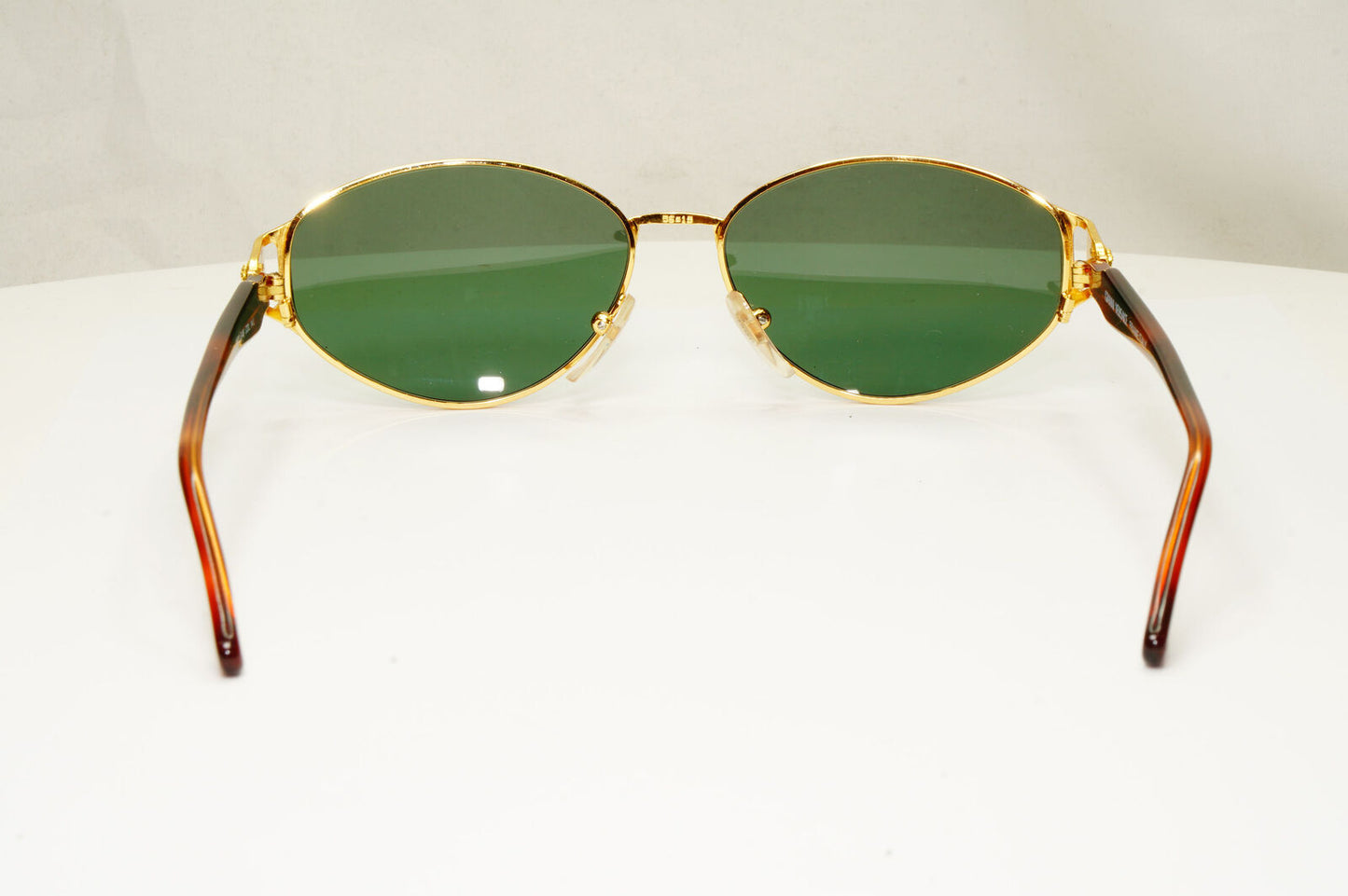 Gianni Versace 1995 Vintage Gold Medusa Unisex Green Sunglasses MOD G46 COL 14L