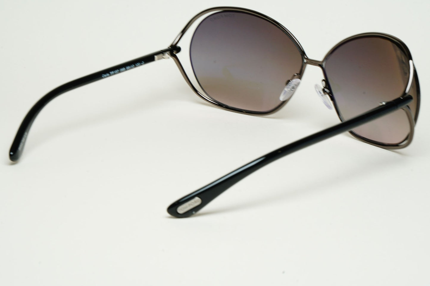 Tom Ford Sunglasses Carla Gunmetal Black Grey Gradient FT0157 TF 157 08B