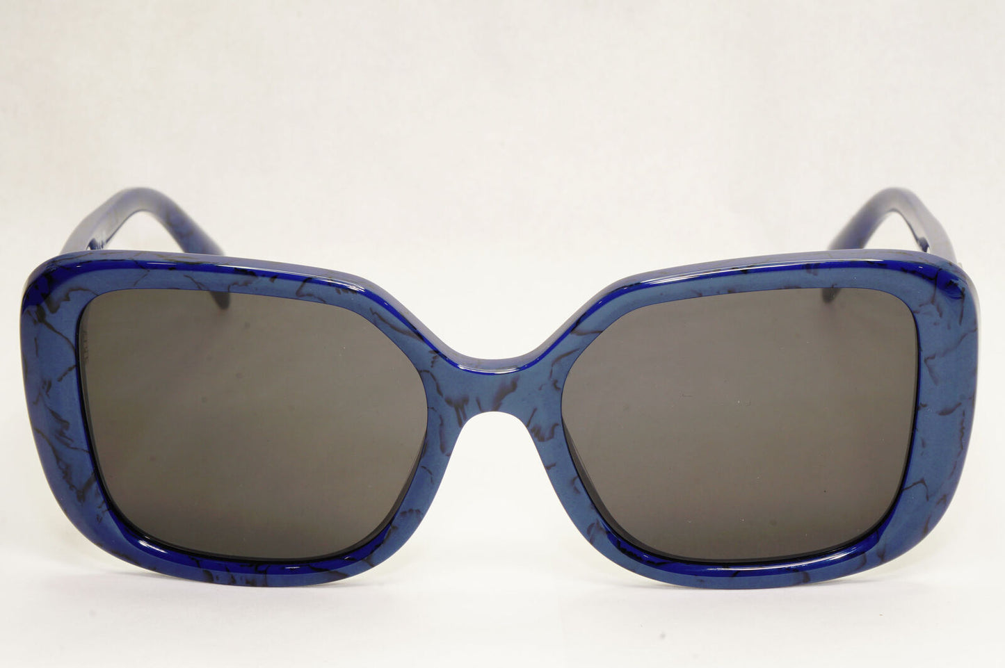 Prada Sunglasses Blue Black Triangle Symbole Marble PR10ZV VPR 10Z 18D-1O1 53mm