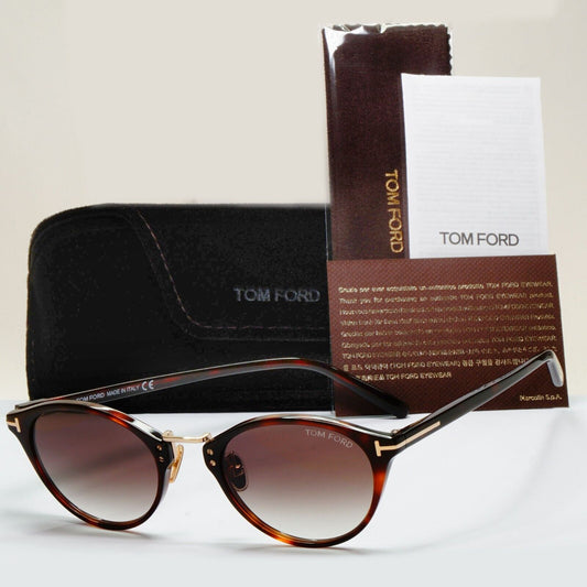 Tom Ford Sunglasses Brown Tortoiseshell Gradient FT0879-D TF 879-D 52K