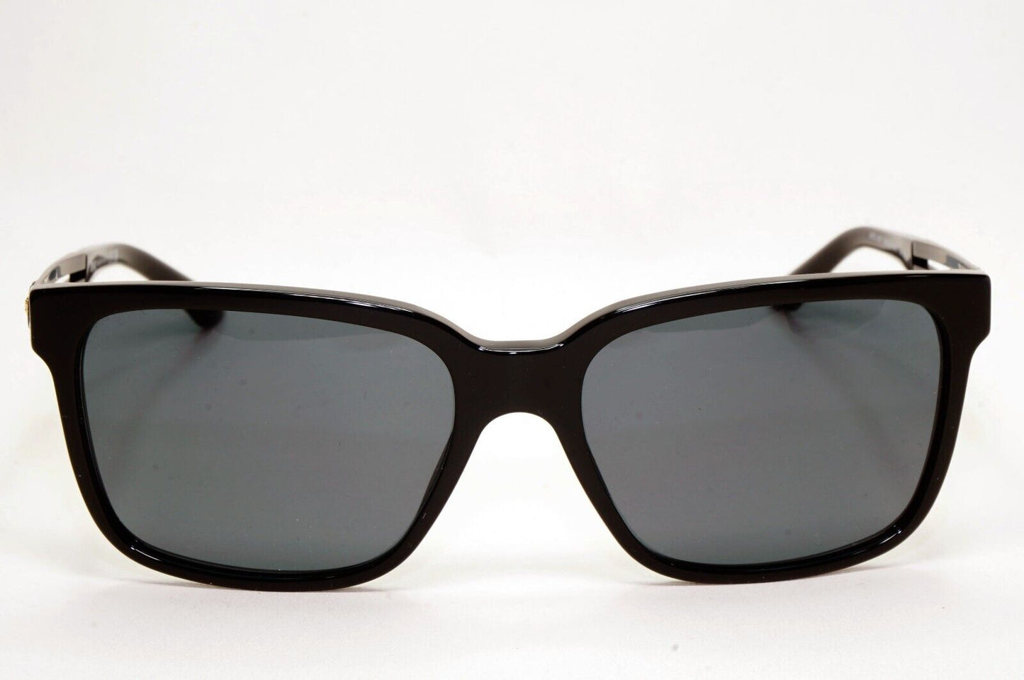 Versace Sunglasses Black Square Gold Medusa Dark Grey MOD VE 4307 5332/87 58mm