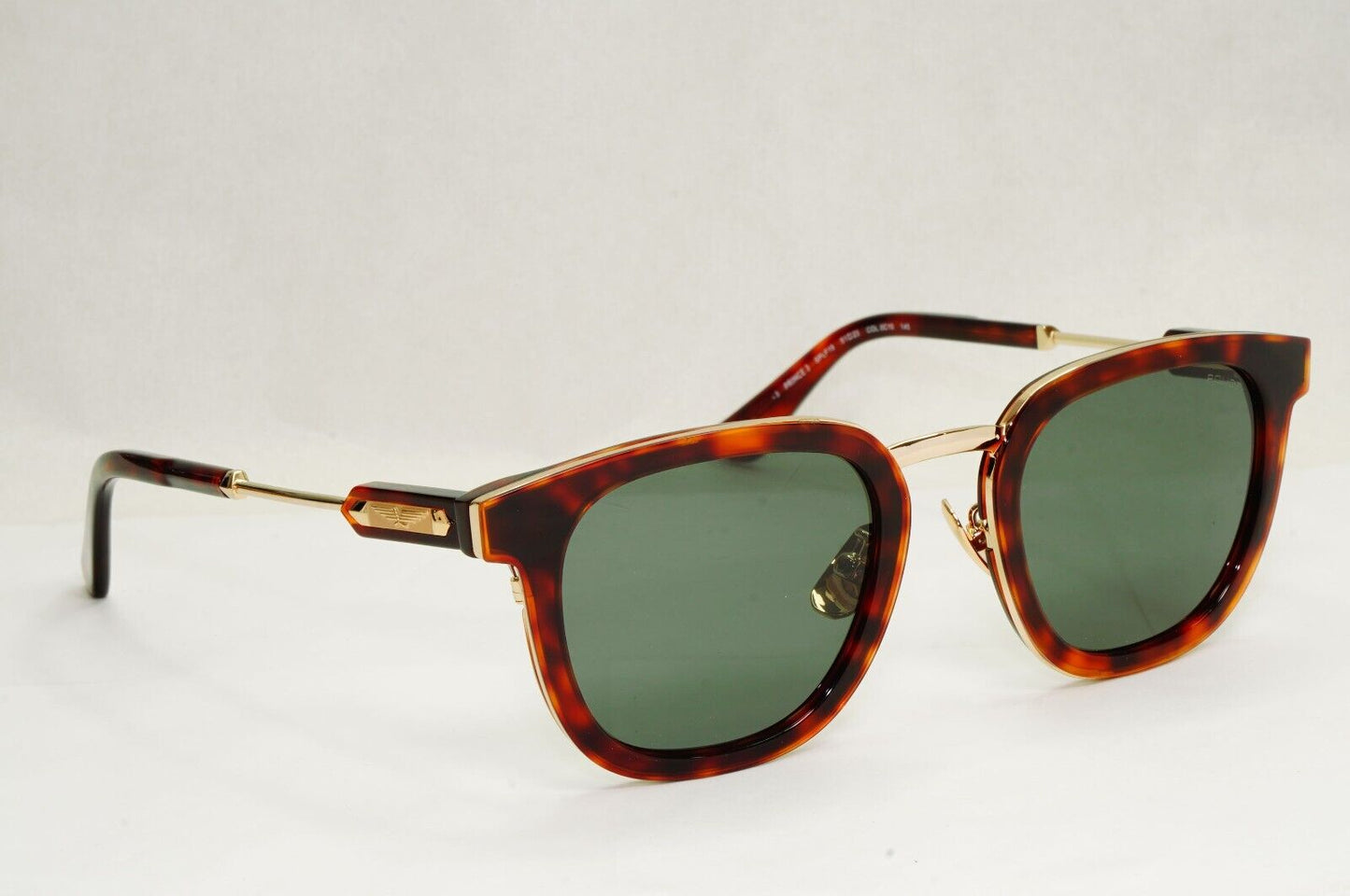 Police Sunglasses Brown Gold Tortoise Green SPL F19 Prince 3 COL 0C10 51mm