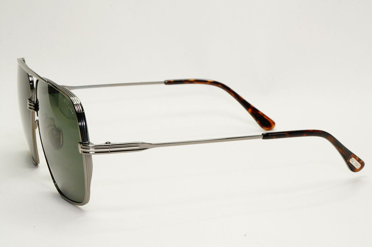 Tom Ford Sunglasses Frankie Gunmetal Grey Green Navigator FT0735-H TF 735-H 12N