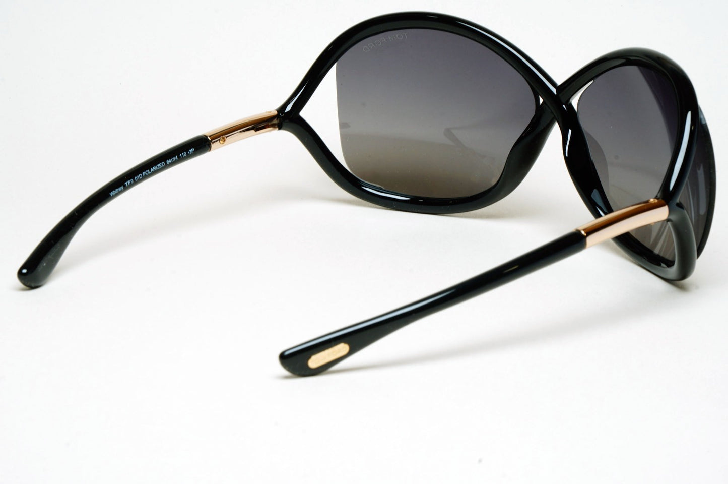 Tom Ford Sunglasses Whitney Polarized Black Grey Gold FT0009 TF 9 01D