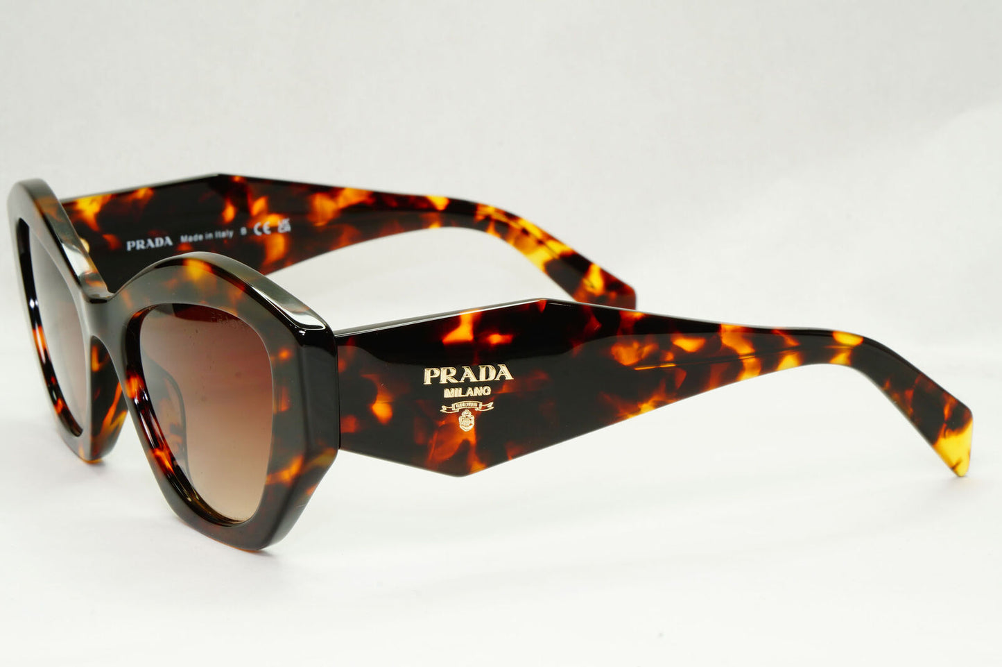 Prada Sunglasses Symbole Honey Havana Brown Gradient PR07YS SPR 07Y VAU-6S1