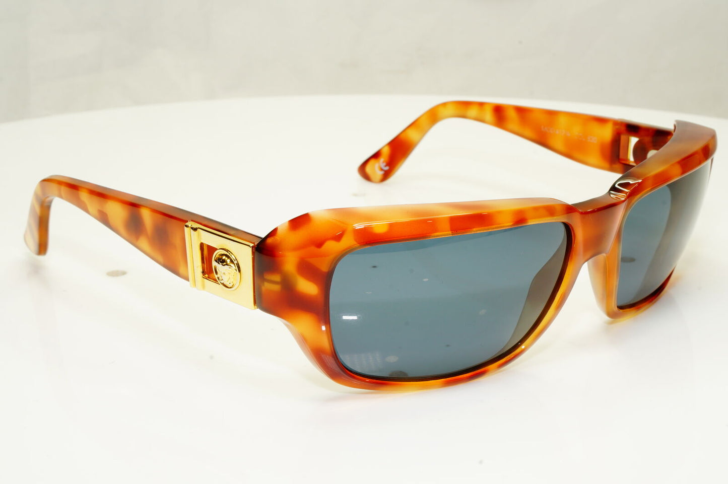 Gianni Versace 1996 Mens Vintage Brown Gold Medusa Sunglasses MOD 412/A COL 830