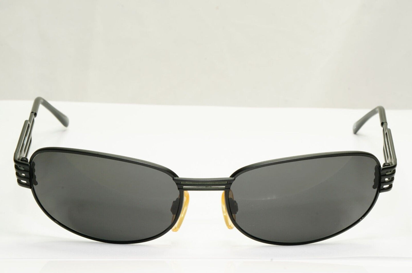 Versus 1996 by Gianni Versace Vintage Matte Black Sunglasses MOD F36 COL 028