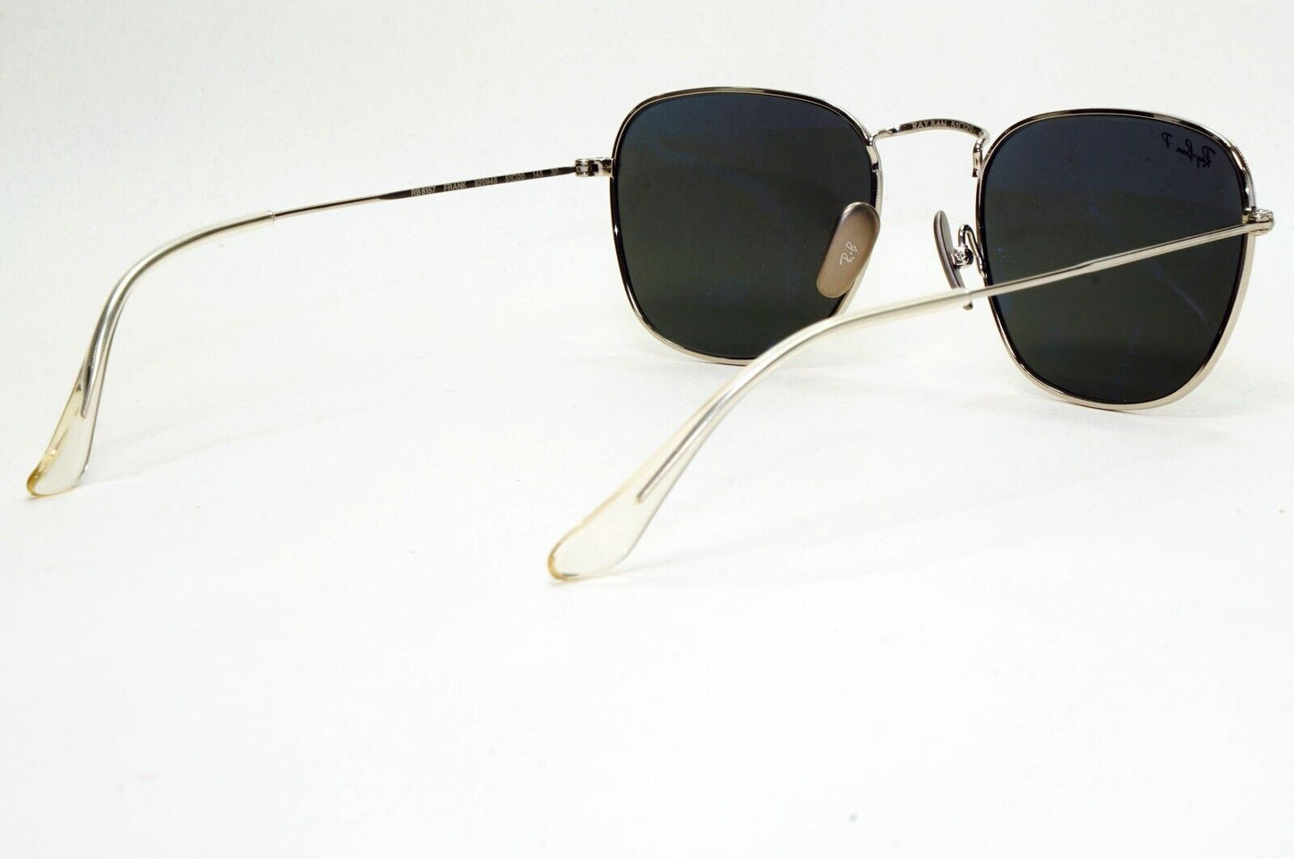 Ray-Ban Sunglasses Frank Titanium Polarized Silver Black RB 8157 9209/48 51mm