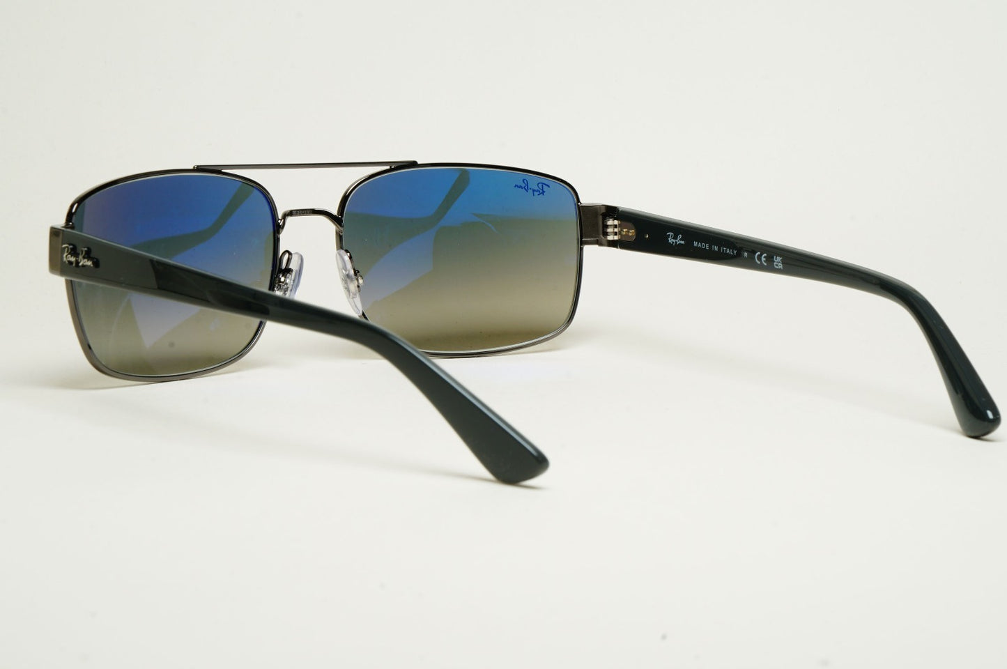 Ray-Ban Sunglasses Gunmetal Grey Square Pilot Navigator RB 3687 002/31 61mm