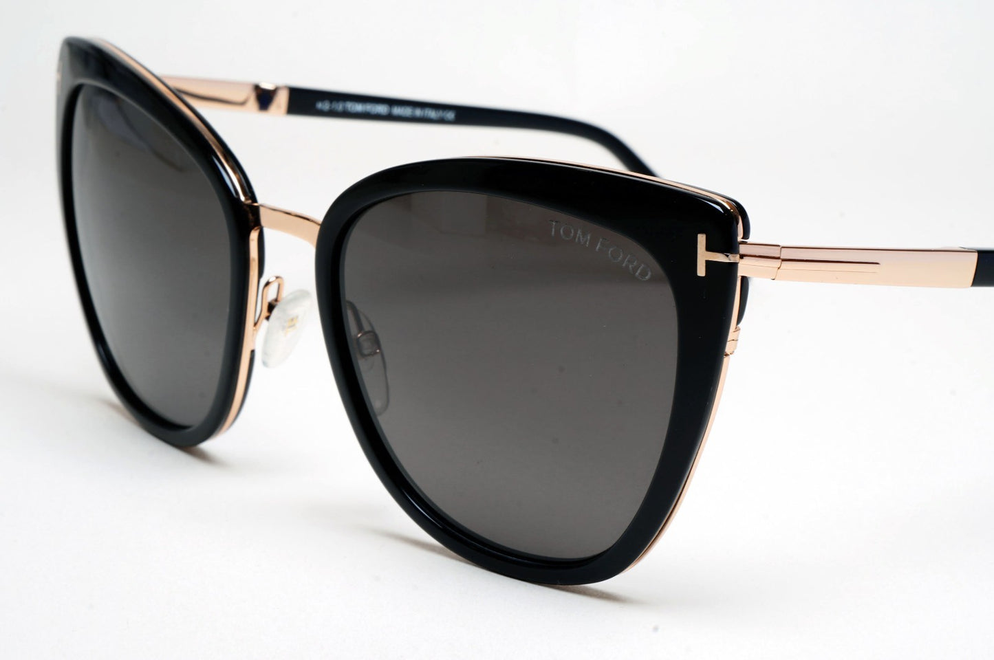 Tom Ford Sunglasses Simona Polarized Black Gold Grey FT0717 TF 717 01A