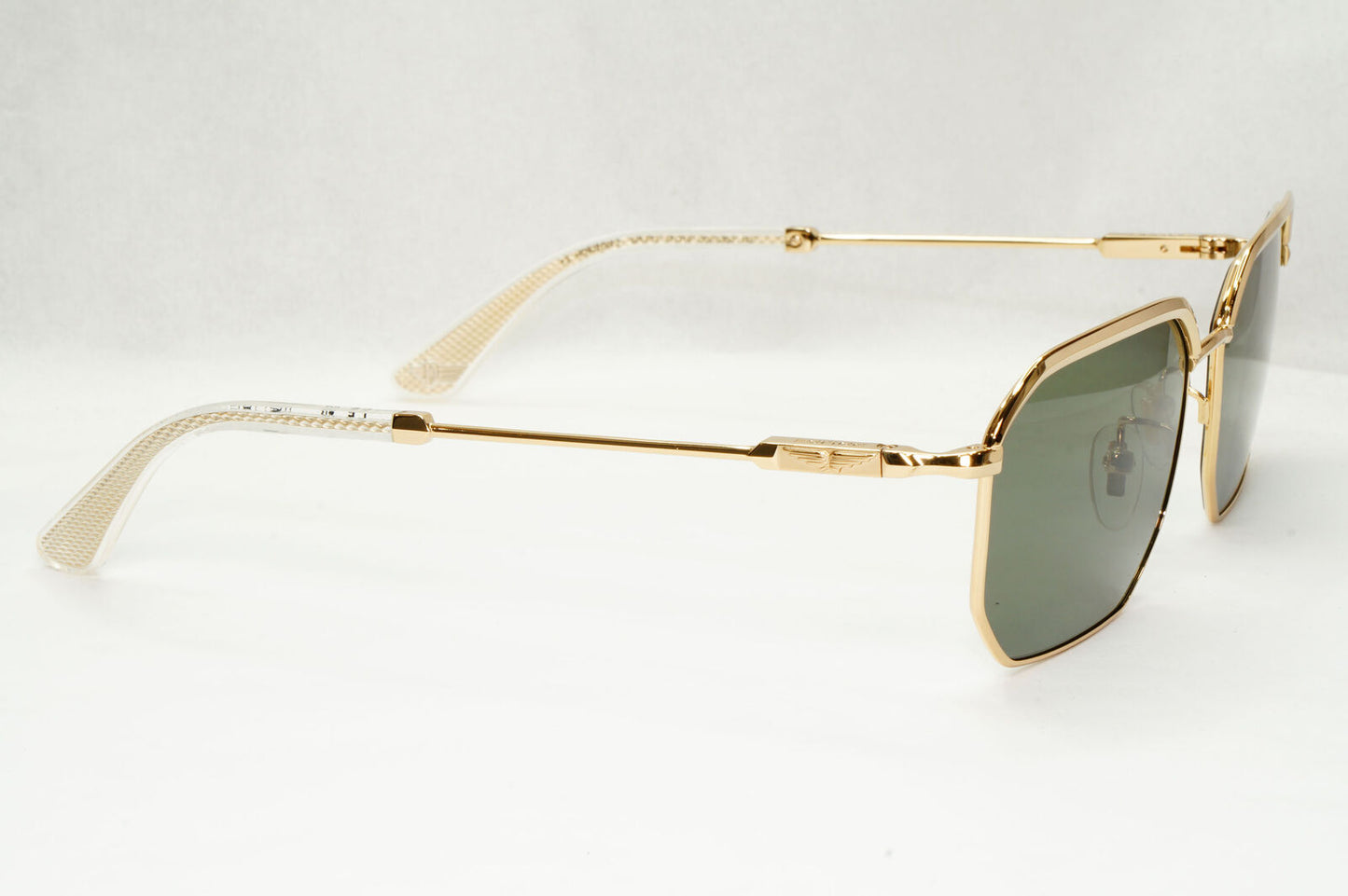 Police Sunglasses Pilot Hexagon Dull Green Gold SPL F73 Horizon 2 COL 0300
