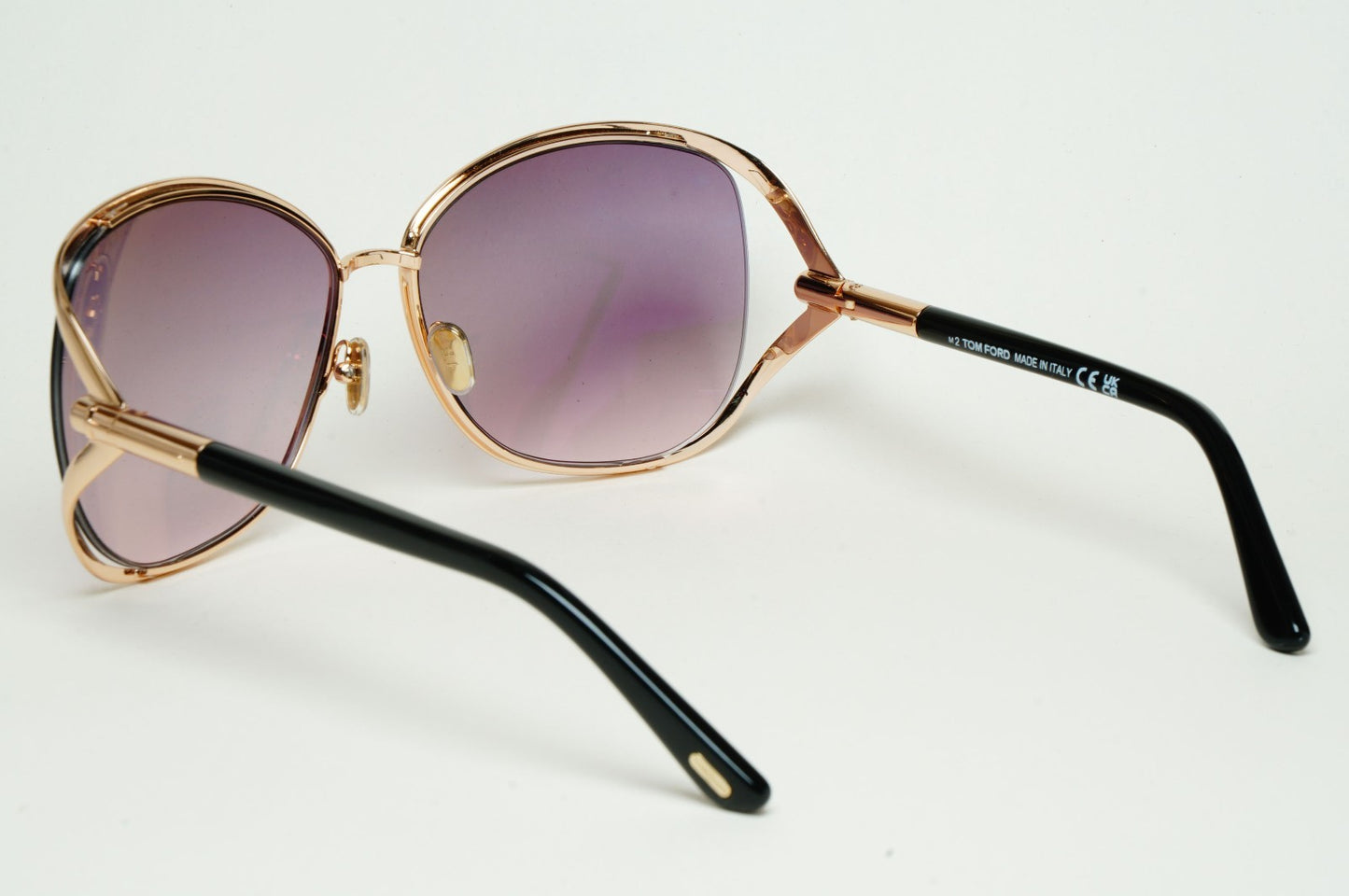 Tom Ford Sunglasses Marta Gold Black Grey Gradient FT1091 TF 1091 28B 62mm
