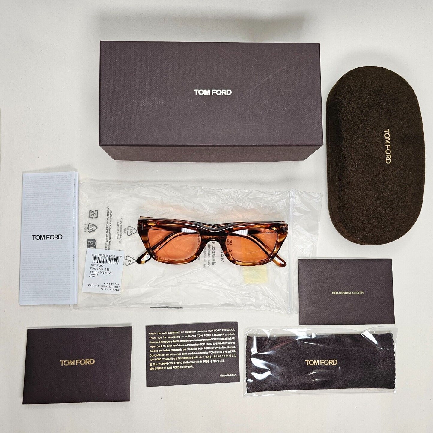Tom Ford Sunglasses Snowdon Photochromic Brown James Bond FT0237 TF 237 53E 50mm