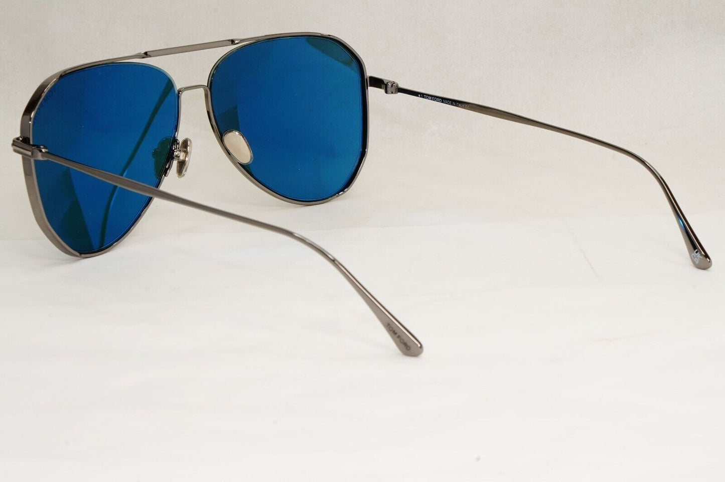 Tom Ford Sunglasses Charles-02 Gunmetal Green Blue Teal Pilot Metal TF 853 12V